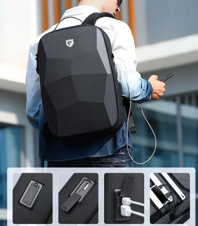 sac a dos antivol rigide et usb