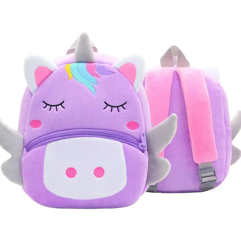 Sac De Voyage Licorne Boppi Pour Enfant - Mini Sac à Dos Dur, Blanc