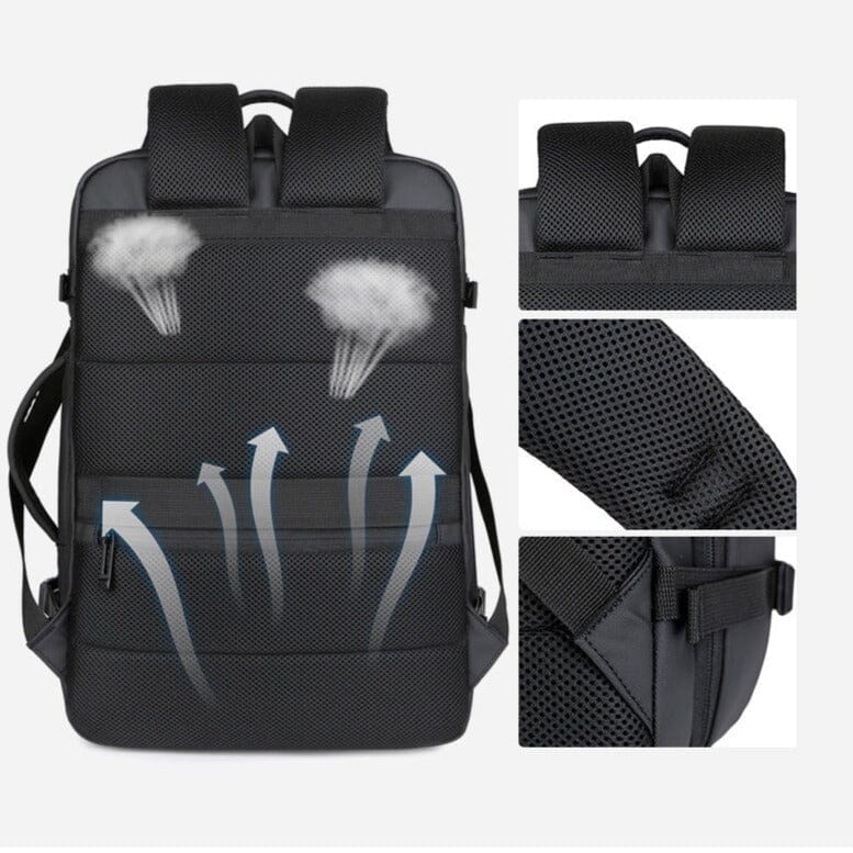 sac a dos connecte usb extensible 17 pouces voyage