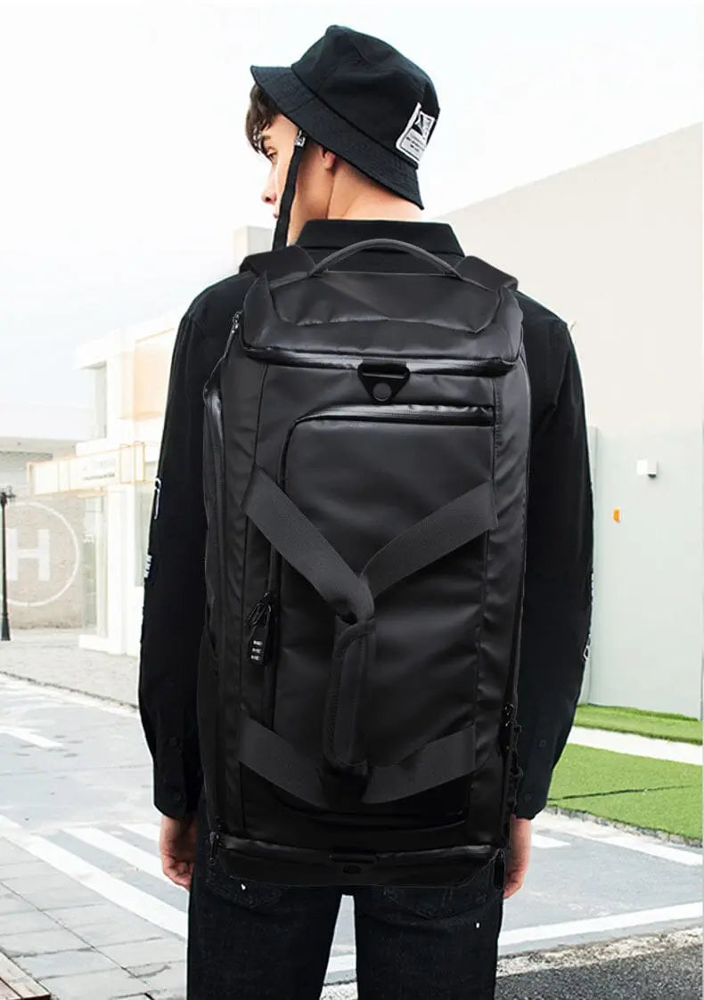 Sac à Dos Convertible avec Compartiment Chaussures & Cadenas Antivol Voyage Paisible