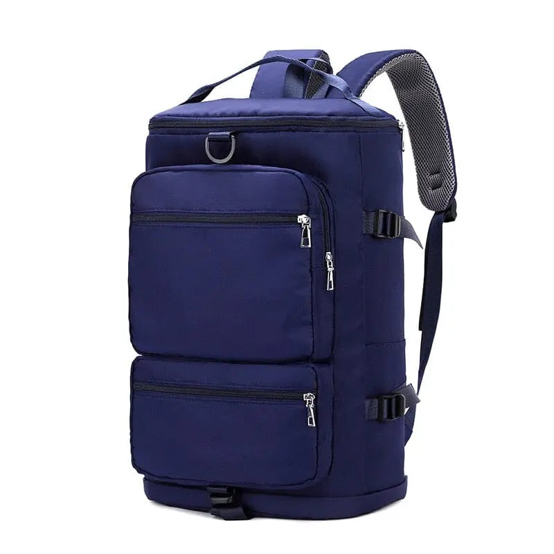 DORRISO Sac à Dos Femme Élégant – Toile Grande Capacité – Bleu – Sac Bandoulière Voyage Décontracté