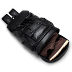 sac a dos voyage homme vintage compartiment chaussures usb