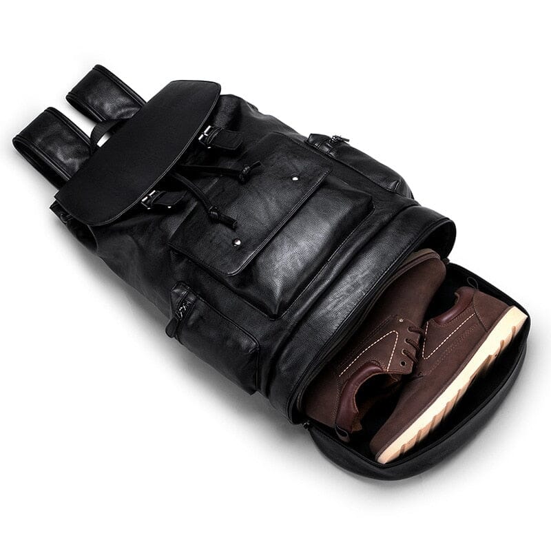 sac a dos voyage homme vintage compartiment chaussures usb