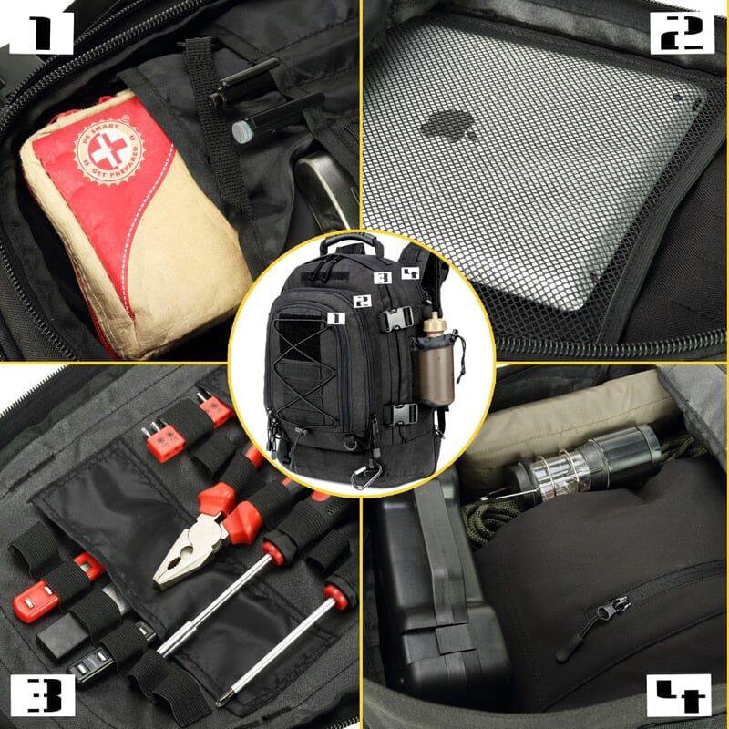 Sac à Dos Militaire Tactique - MARQUE - Modèle - 35L - Polyester 600D - Fermeture éclair YKK - Sport Sac à Dos Militaire Tactique - MARQUE - Modèle - 35L - Polyester 600D - Fermeture éclair YKK - Sport