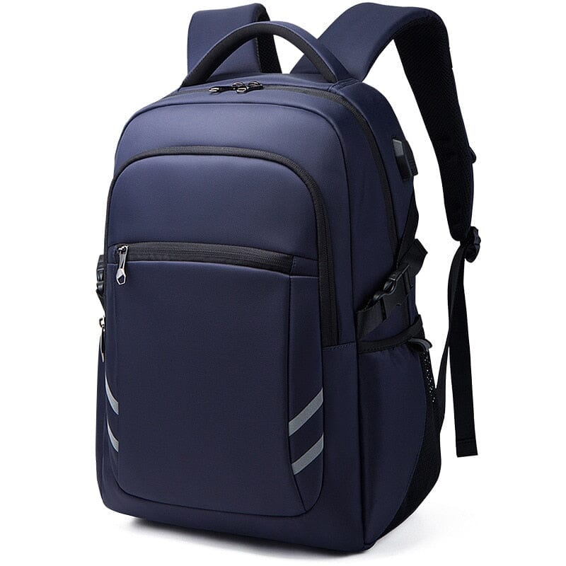 sac a dos ordinateur portable homme voyage connecté 15 pouces bleu marine
