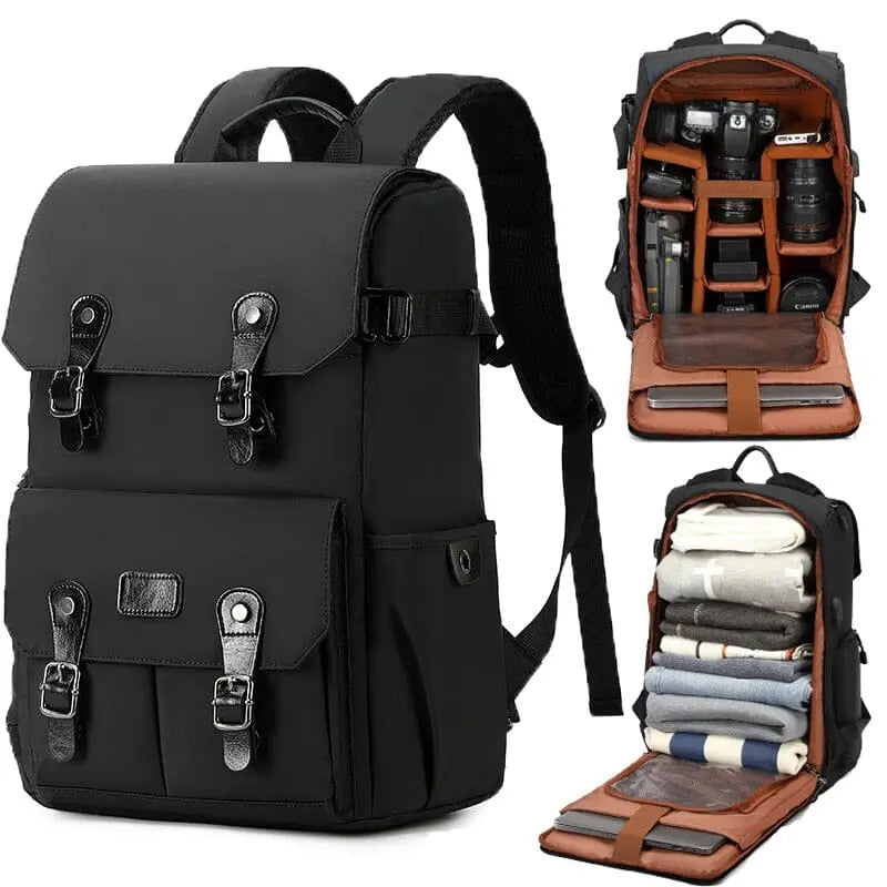 EverVanz Sac à dos pour homme et femme - Sac à dos en toile - En cuir - Pour ordinateur portable de 15 pouces - Pour l'école, 4. Marron/gris foncé, L EverVanz Sac à dos pour homme et femme - Sac à dos en toile - En cuir - Pour ordinateur portable de 15 pouces - Pour l'école, 4. Marron/gris foncé, L