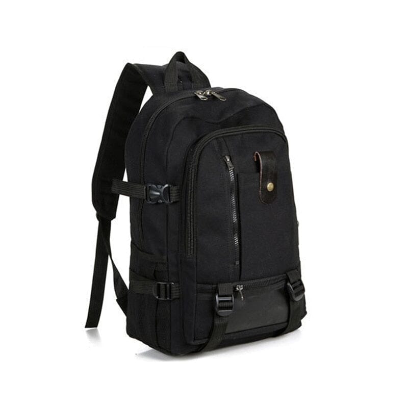 sac a dos toile canvas noir