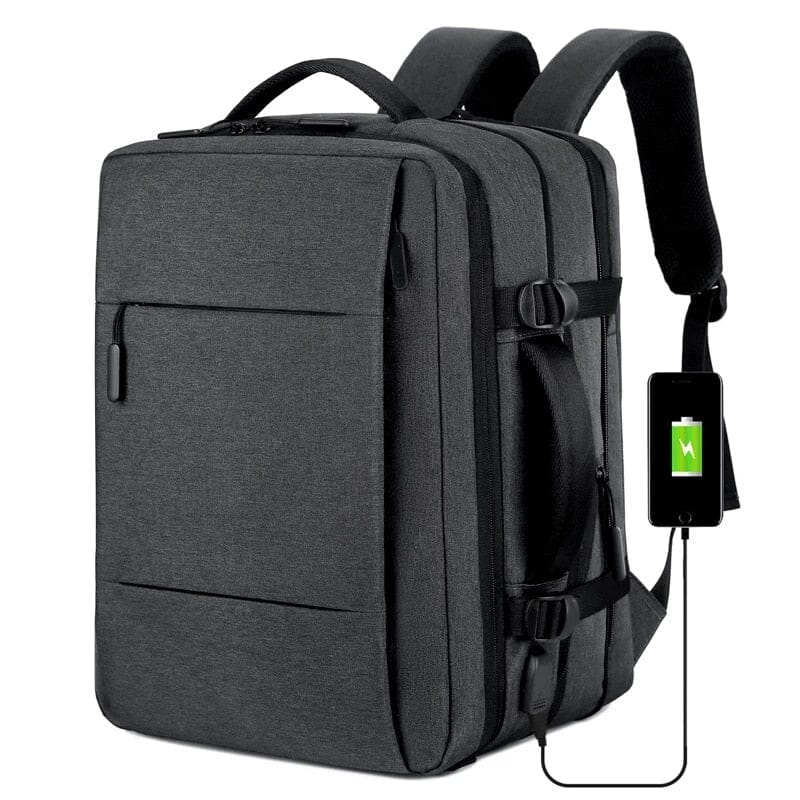 sac a dos cabine avion extensible usb