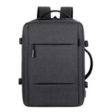 sac a dos cabine avion extensible usb gris