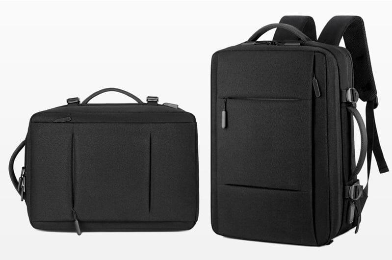 sac a dos cabine avion extensible usb noir