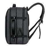 sac a dos cabine avion extensible usb anthracite