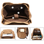 sac a dos de voyage vintage toile canvas