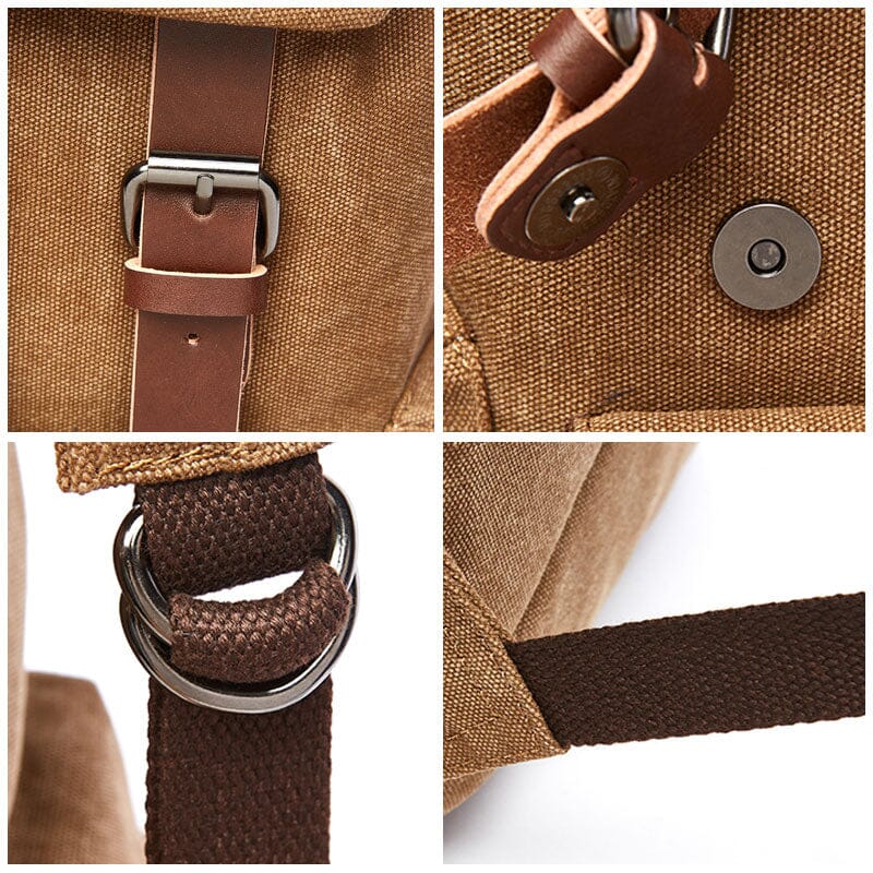 sac à dos voyage vintage toile canvas