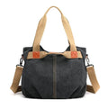 sac main de voyage femme bandouliere vintage toile canvas