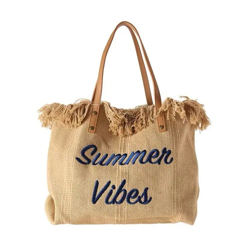 sac plage femme voyage tote bag summer vibes