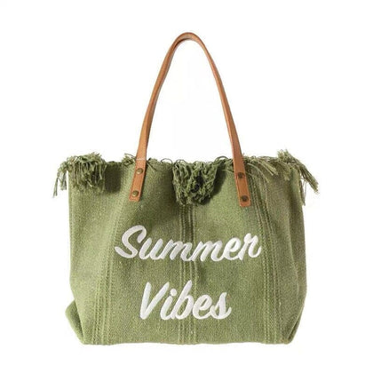 sac plage femme tote bag summer vibes