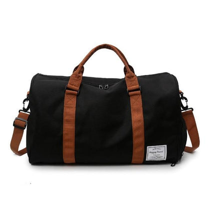 sac voyage compartiment chaussures happy travel noir