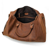 Sac de Voyage en Cuir <br>Vieilli Marron