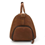 Sac de Voyage en Cuir <br>Vieilli Marron