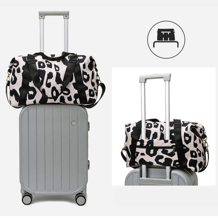 sac voyage femme léopard