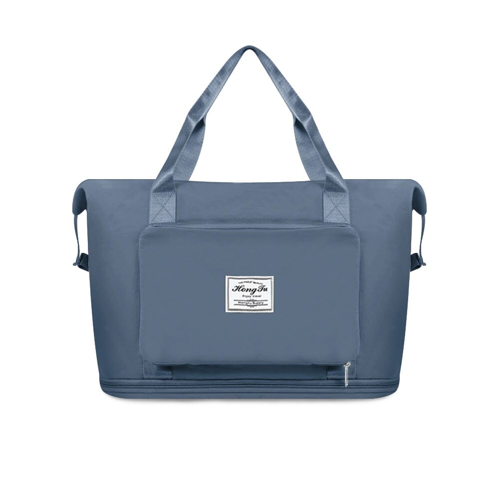 sac pliable extensible voyage bleu