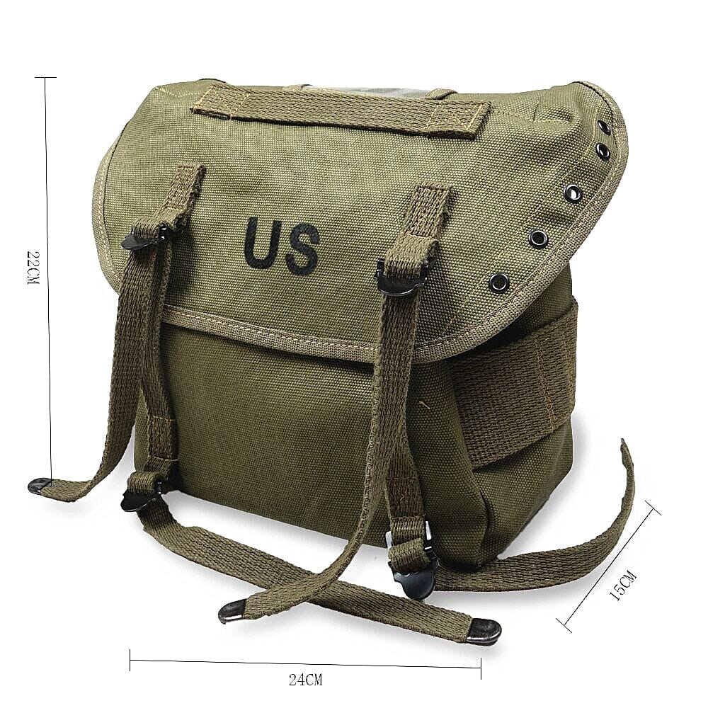 sac us army année 1980 vintage en toile kaki