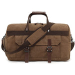 sac week end vintage travel duffle bag 40l marron