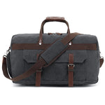 sac week end vintage travel duffle bag 40l noir
