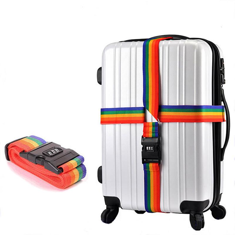 sangle valise en croix multicolore