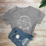 t shirt voyage femme if you never go you will never know anthracite