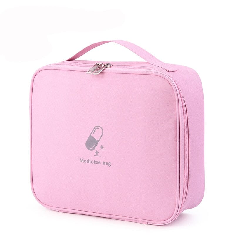trousse de secours voyage vide medicine bag rose