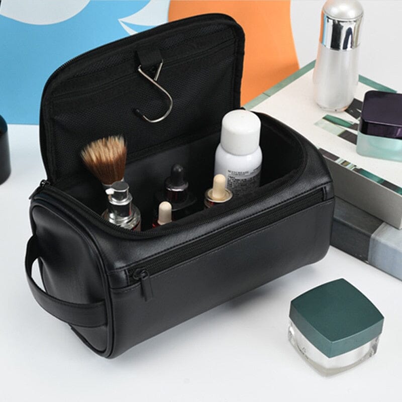 trousse de toilette à suspendre vintage noir