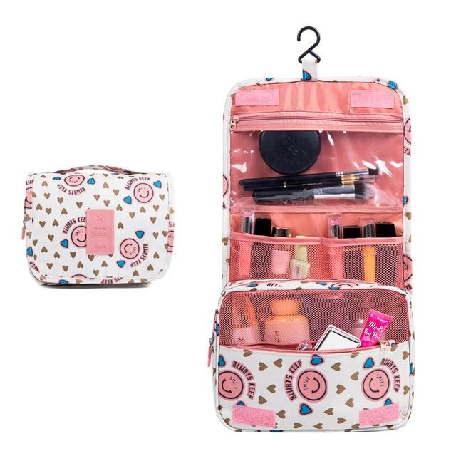 trousse de toilette voyage smiley rose