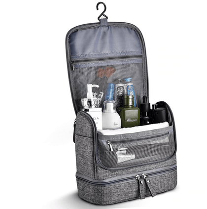 trousse de toilette voyage grise travel bag