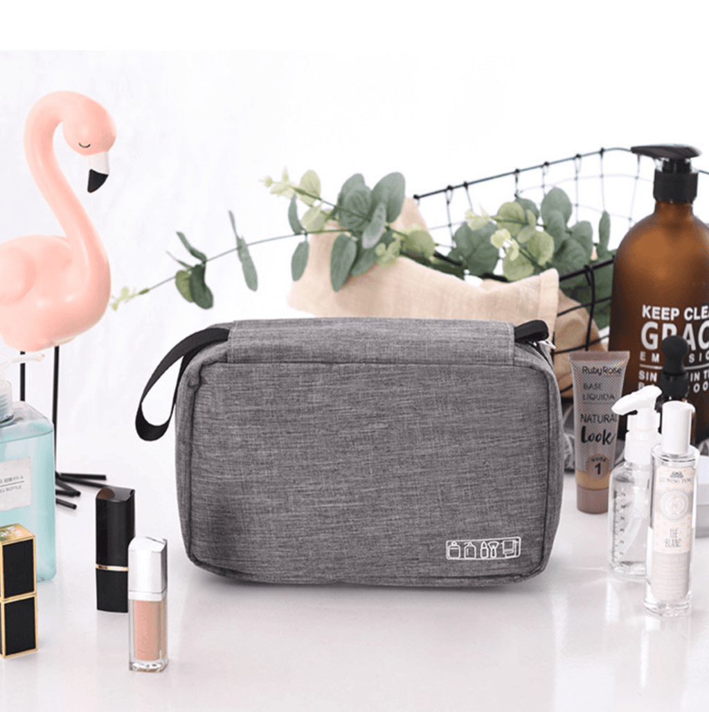 trousse de toilette à suspendre voyage travelbaiscs grise