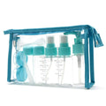 Trousse de Toilette Transparente <br>Kit Avion Complet (7 Flacons)