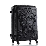 valise tete de mort relief black skull trolley
