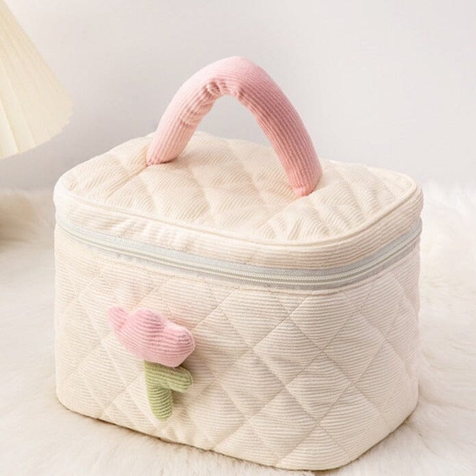 vanity voyage velours cotele tulipe